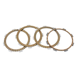 Nouvelles plaquettes d'embrayage semi-métalliques 4 pièces pour moto Gear-POP 100/POP 110I 16/24 Haute performance en friction - Product Image 1