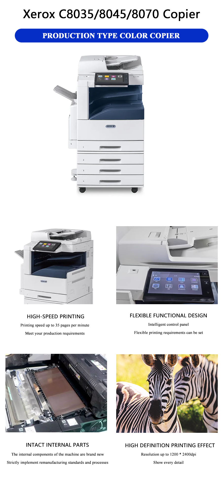 Refurbished Xerox Altalink C8035 8035 8045 8055 8070 Copiers