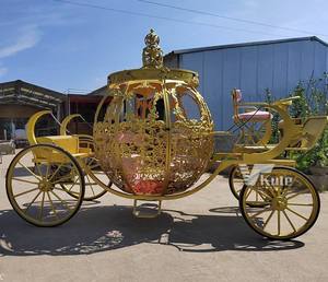 Chariot de Cendrillon électrique en fer forgé, sans chevaux, directement de l'usine, pour décoration de mariage et excursions touristiques - Product Image 6