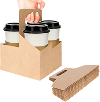 Porte-gobelet personnalisé en papier kraft recyclé de qualité alimentaire, avec logo personnalisé, pour boissons énergisantes, café, thé, eau minérale