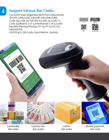 Escáner de código QR de alto rendimiento Syble, escáner de código de barras Android de mano 2D resistente, 2000