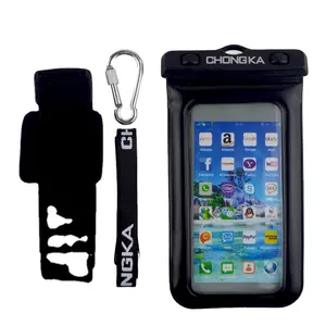 PVC Waterproof Cell Phone Bags Dry Travelling Custom Cellphone Pouch Outdoor Mobile Phone Plastic Swim Travel Waterproof Bag