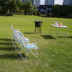 Silla Multifuncional Plegable para Exteriores, Pesca, Camping, Senderismo, Silla Portátil de Ocio con Rayas Estrechas de Colores Impresas - Product Image 6