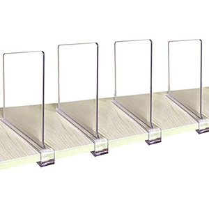 Separador de Plástico para Armario, Divisor de Estantes - Product Image 1