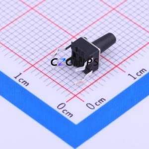 TSA451G80-250 Tactile Switch Through hole-4P,4.5x4.5mm Switch Single Pole Single Throw Round Button 2.5N Through Hole - Product Image 2
