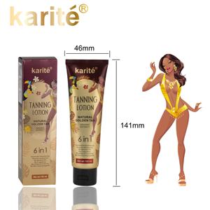 Loción Bronceadora Corporal Natural y Orgánica Karite de 120 ml, Autobronceador, Fabricante de Camas Solares, Personalización de Botellas, Marca Privada - Product Image 3