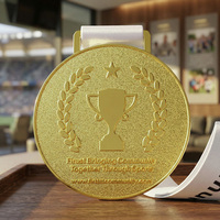Médaille de récompense personnalisée double face en métal, alliage de zinc émaillé, sur mesure pour les événements sportifs communautaires et les souvenirs