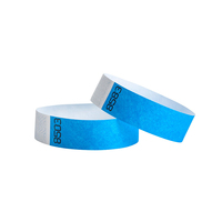 Bracelet RFID jetable en papier Dupont 250x25mm 1K Chip 13,56 MHz NFC étanche à usage unique pour événements - Vente en gros