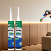 GUFENG Mastic acrylique direct pour fissures de béton, scellant acrylique pour vitres et cadres de fenêtres et de portes