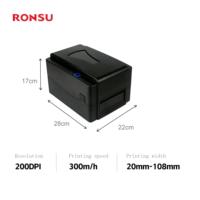 Imprimante de rubans cadeaux à transfert thermique multi-rangs haute performance, imprimante d'étiquettes pour vêtements et codes-barres d'expédition de 4 pouces