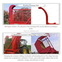 Paille de fourrage concassage moissonneuse avec attache remorque machine à découper les paillettes animal