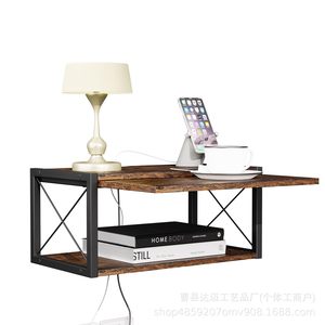 Wooden <b>Wall</b> <b>Mounted</b> <b>Shelf</b> 2 Tier Rectangle Durable For Kitchen Living Room - Product Image 5