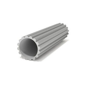 Tubo de Aluminio Extruido Acanalado de 54 mm de Diámetro, Acabado Plateado, para Transferencia de Calor, 3003 - Product Image 3
