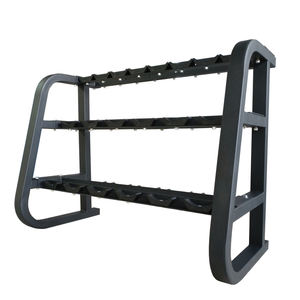 ZJFIT Supports d'haltères commerciaux de gymnastique robustes à 3 niveaux 15 paires avec entretoises de chariot Tube épaissi 15 paires de supports - Product Image 2