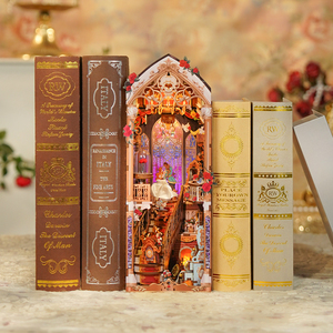 โทนชีร์ ขายส่ง บ้านตุ๊กตาไม้ 3 มิติ แบบหมุนได้ พร้อมไฟ LED และดนตรี รุ่น Enchanted Rose สำหรับร้านขายของขวัญและผู้จัดจำหน่ายรายภูมิภาค TQ - Product Image 1