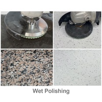 Disque de polissage diamanté flexible à liant résineux de qualité A, 4 pouces/100 mm, pour le ponçage humide de la pierre, du granit, du marbre et du quartz