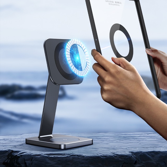 Foldable Magnetic Stand for iPad Pro 11 Portable 360 Adjustable Desktop Stand Holder for iPad Pro 11 Inch 1st/2nd/3rd/4th