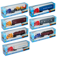 Modelo de Camión Pesado con Contenedor a Escala 1/64 de Aleación Fundida para Colección Infantil, Remolque de Plataforma, Vehículo de Transporte para Niños
