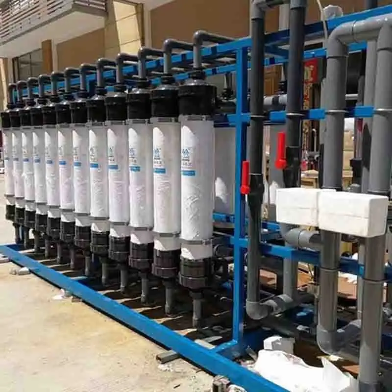 Water treatment industry 100 tons UF ultrafiltration hyperfiltration technologies PVC material separation of bacteria