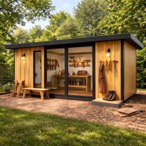Cobertizo de Jardín Exterior Prefabricado Modular, Espacio de Almacenamiento Organizado, Resistente <span class=keywords><strong>al</strong></span> Agua, Fácil Montaje, Uso Exterior - Product Image 4
