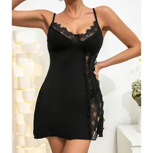 Pyjama respirant chemise de nuit pour femmes Lingerie sexy vêtements de nuit vêtements de nuit sexy nuisette