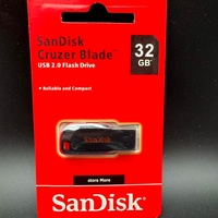 Flashdisk Sandisk Cruzer Blade Grosir, Penyimpanan Data Kecepatan Tinggi 32GB 128GB USB 2.0 Pendrive Kecepatan Tinggi untuk Laptop PC