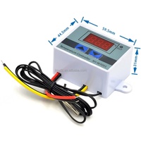 Controlador de Temperatura Digital XH-W3001 de 12V/24V/220V, Termostato con Interruptor de Calefacción y Refrigeración W3001