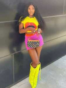 Conjunto <span class=keywords><strong>de</strong></span> falda <span class=keywords><strong>de</strong></span> dos piezas Sexy <span class=keywords><strong>de</strong></span> verano <span class=keywords><strong>2023</strong></span> para mujer, <span class=keywords><strong>camiseta</strong></span> <span class=keywords><strong>de</strong></span> manga corta con estampado <span class=keywords><strong>de</strong></span> <span class=keywords><strong>boca</strong></span>, minifalda, traje <span class=keywords><strong>de</strong></span> talla grande - Product Image 4