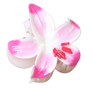 Nouvelles pinces à cheveux en plastique AITONG 8 cm, motif frangipanier, pour enfants, femmes, fêtes, plage hawaïenne, usage quotidien - Product Image 5