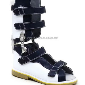 Sandali antiscivolo in pelle alla caviglia alta AFO fisioterapia piedi piatti correzione scarpe ortopediche mediche per bambini - Product Image 1
