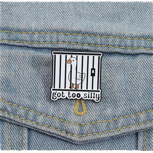 Pin Enamel Lucu Bergambar Kartun Malaikat untuk Tahun Baru Imlek, Espresso Less Depresso, Purr More Worry Less, Bros Logam, Lencana Kerah, Perhiasan - Product Image 1