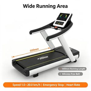 Consola de Pantalla LED de Alto Rendimiento para Gimnasio Comercial, Inclinación Automática de 0-20%, Sensor de Frecuencia Cardíaca, Parada de Emergencia Segura - Product Image 2