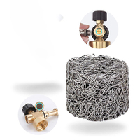 Rondelle de filtre en treillis métallique tricoté compressé en acier inoxydable de lance en mousse de neige à haute pression pour l'utilisation de lave-auto