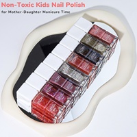 Vernis à ongles pour enfants 20Y non toxique, pelable à l'eau, pailleté, sans odeur, CPNP HALAL ISO22716, qualité salon, sans cruauté animale, végétalien, OEM