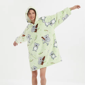 <span class=keywords><strong>Pigiama</strong></span> in pile oversize indossabile in poliestere 100% invernale di alta qualità per bambini adulti - Product Image 6