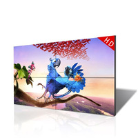 Mur vidéo flexible LCD personnalisé 49 pouces 3x3 2x2 4x4 Écran de raccordement mural vidéo à cadre ultra-fin