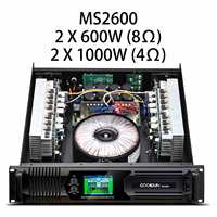 Amplificateur de puissance professionnel Gooermi 2 canaux classe H |   Amplificateur audio de scène PA 2U pour enceintes, DJ, club, sonorisation en direct