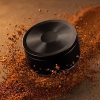 Distributeur et tasseur à café 2-en-1 personnalisé avec anneau doseur, ensemble de tasseurs à café en aluminium pour Moka Pot, outil de distribution d'espresso