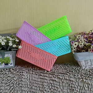 Square Plastic Storage <b>Basket</b> Mixed Color <b>Stackable</b> For Kitchen Bathroom Desktop Neatening - Product Image 2