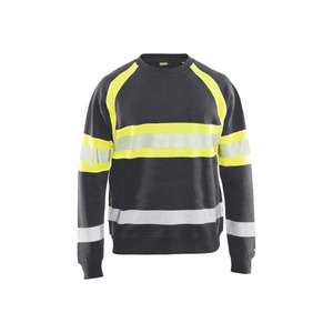 BLAKLADER - 335911589633XL Pull haute visibilité gris moyen/jaune-EAN 7330509815175 HI-VIS WORKWEAR - Product Image 1