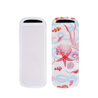 Sacs porte-glace en néoprène blanc à sublimation personnalisée avec pochettes double face imprimées