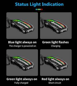 Adaptateur <span class=keywords><strong>de</strong></span> <span class=keywords><strong>chargeur</strong></span> <span class=keywords><strong>de</strong></span> <span class=keywords><strong>batterie</strong></span> <span class=keywords><strong>de</strong></span> moto <span class=keywords><strong>intelligent</strong></span> 12V déconnexion rapide USB 2A fonction <span class=keywords><strong>de</strong></span> charge d'entretien charge facilement les batteries 12V - Product Image 4