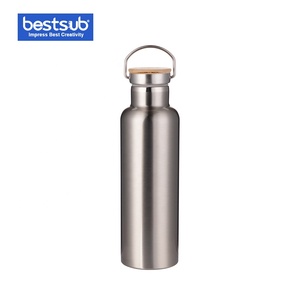 Sublimación de acero inoxidable de 750ml botella de 25oz de vaso de agua de la tapa de bambú taza con mango BW30S-750 - Product Image 4