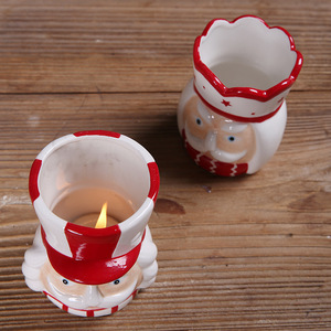 Giáng sinh <span class=keywords><strong>Nutcracker</strong></span> Soldier gốm kẹo lưu trữ Jar Xmas thủ công đồ trang trí nến - Product Image 2