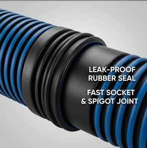 Tuyau en PEHD ondulé à double paroi SN8 SN16 150mm 200mm pour drainage des eaux usées municipales, certifié ISO9001 CE - Product Image 5