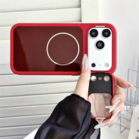 Étui de protection de luxe pour objectif avec support pour iPhone 18 Pro 17 Pro Max 16 15 14 13 12, compatible avec le chargement sans fil et magnétique