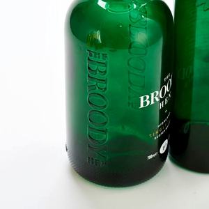 Custom Embossed LOGO <strong>Non</strong> <strong>Alcoholic</strong> Wine Cider Flavored Syrup Bottles Dry Gin Green <strong>Whisky</strong> Glass Bottle 700ml - Product Image 5