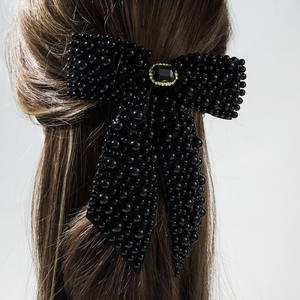Automne et hiver luxe <span class=keywords><strong>cheveux</strong></span> arc Barrette strass arc lumière fête métal tissu <span class=keywords><strong>cheveux</strong></span> accessoire mignon enfants arc pince à <span class=keywords><strong>cheveux</strong></span> - Product Image 4
