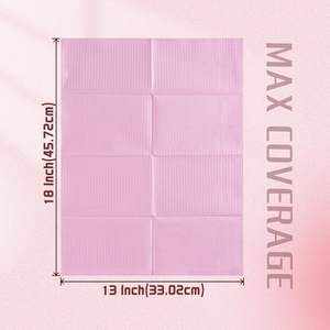 125 pièces de tapis de table jetables pliables et imperméables pour le soin des ongles, le vernis, la manucure et la pratique du nail art, en papier non pelucheux - Product Image 5