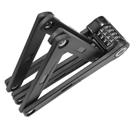 Candado Metálico Plegable de Alta Seguridad para Bicicletas, Compatible con Motocicletas, Scooters Eléctricos y Bicicletas Híbridas, para Uso en Interiores y Exteriores